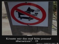Lustiges Schild