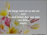 Die Dinge sind nie so