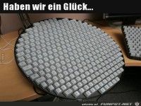 Haben wir ein Glueck