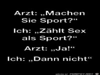 Machen Sie Sport