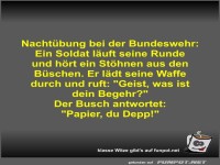 Nacht�bung bei der Bundeswehr