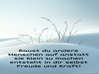 baust du andere menschen auf
