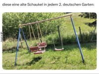 Zeitreise mit der Gartenschaukel