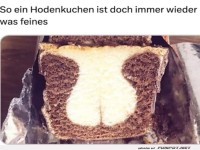 Kuchen mit unerwarteten Kurven