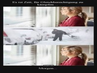 Gleichberechtigung im Schneeschippen
