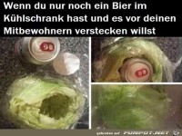 Bier verstecken