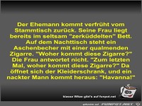 Der Ehemann kommt verfr�ht vom Stammtisch zur�ck