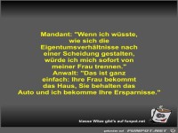 Mandant: Wenn ich wüsste