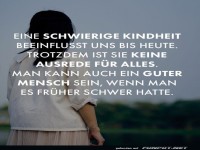 Schwierige Kindheit beeinflusst, aber kein Freifahrtschein