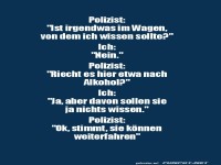 Humorvolles Gespr�ch mit der Polizei