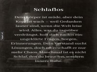 Gedanken bei Schlaflosigkeit