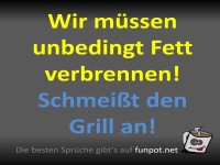Lustiger Grill-Spruch f�r den Sommer