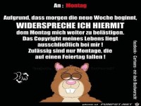 an den Montag