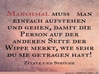 Manchmal