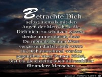 Betrachte dich niemals