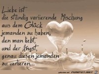 Liebe ist die staendig