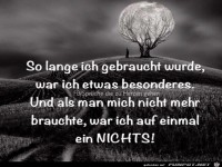 So lange ich gebraucht wurde