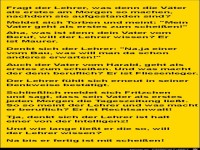 fragt der Lehrer......