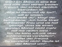 geht ein Mann in eine Bar......