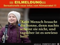 Eilmeldung vom Klimaorakel