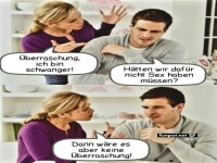 Unerwartete Schwangerschaftsunterhaltung