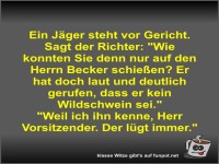 Ein J�ger steht vor Gericht