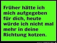 Frueher war es anders