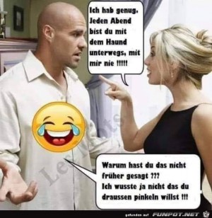 Jeden-Abend-bist-du-mit-dem-Hund-drauen.jpg auf www.funpot.net