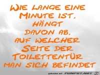 Wie lange eine Minute ist, hngt davon ab, auf welcher Seite