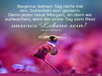 Beginne den Tag nicht mit Scherben von gestern