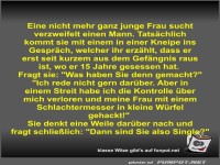 Eine nicht mehr ganz junge Frau sucht verzweifelt einen Mann