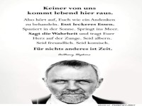 Keiner von uns kommt lebend raus