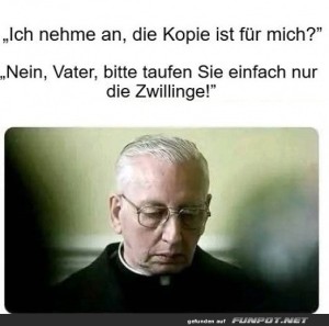 fun-Bild: Missverständnis bei der Taufe