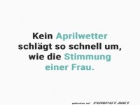 Witz ber Aprilwetter und Stimmung