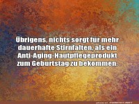 Witz �ber Stirnfalten und Geschenke