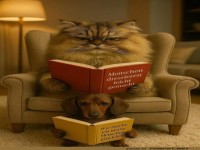 Lesestunde: Meisterkatze und Schlerhund