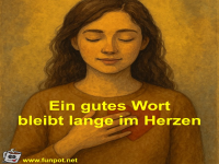 Ein gutes Wort bleibt lange im Herzen