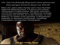 Das Handy h�lt durch, aber ich nicht!