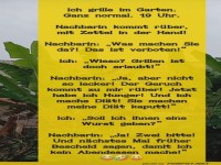 Grillparty mit ungeplantem Gast!