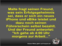 Malte fragt seinen Freund