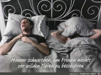 Mnner schnarchen