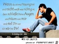 wenn du traurig bist
