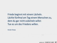 Friede beginnt