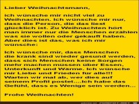 Lieber Weihnachtsmann
