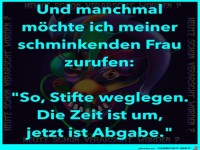 Wenn eine Frau sich schminkt