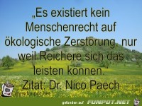 Es existiert kein Menschenrecht auf �kologische Zerst�rung..