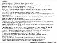 Rezept f�r ein gutes neues Jahr