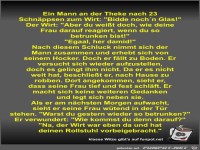 Ein Mann an der Theke nach 23 Schn�ppsen zum Wirt