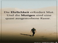 Ehrlichkeit erfordert Mut