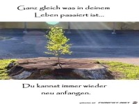 Man kann immer wieder neu anfangen